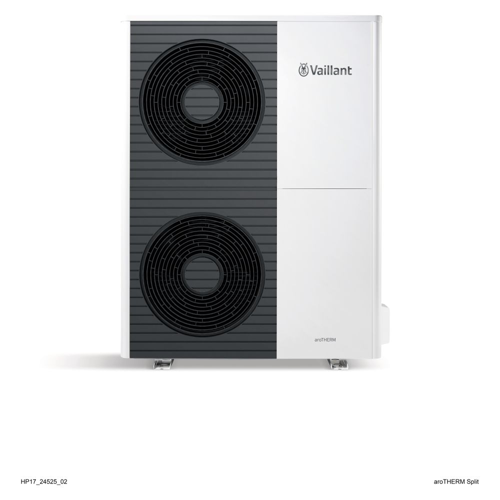 Pack pompe à chaleur Vaillant aroTherm Split 4.39402 en cascade 2 unités, R410A, 10,3 kW à A7/W35, station hydraulique VWL 127/5 IS