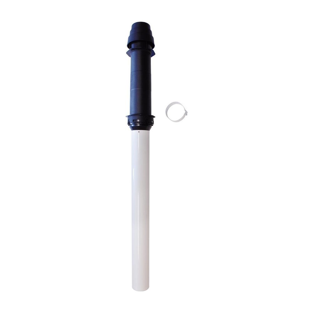 Kit Vaillant 1.49/2 pour évacuation d'air et de gaz - Traversée de toit verticale noir D 60/100