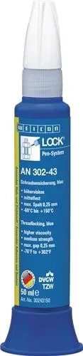 Frein-filet WEICON LOCK® AN 302-43 50 ml bleu haute viscosité DVGW,KTW stylo
