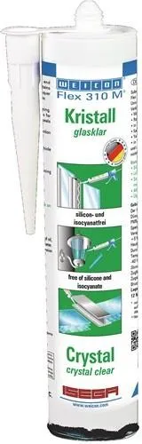 Weicon Adhésif et mastic flexible 310 M® Cristall transparent 310 ml cartouche