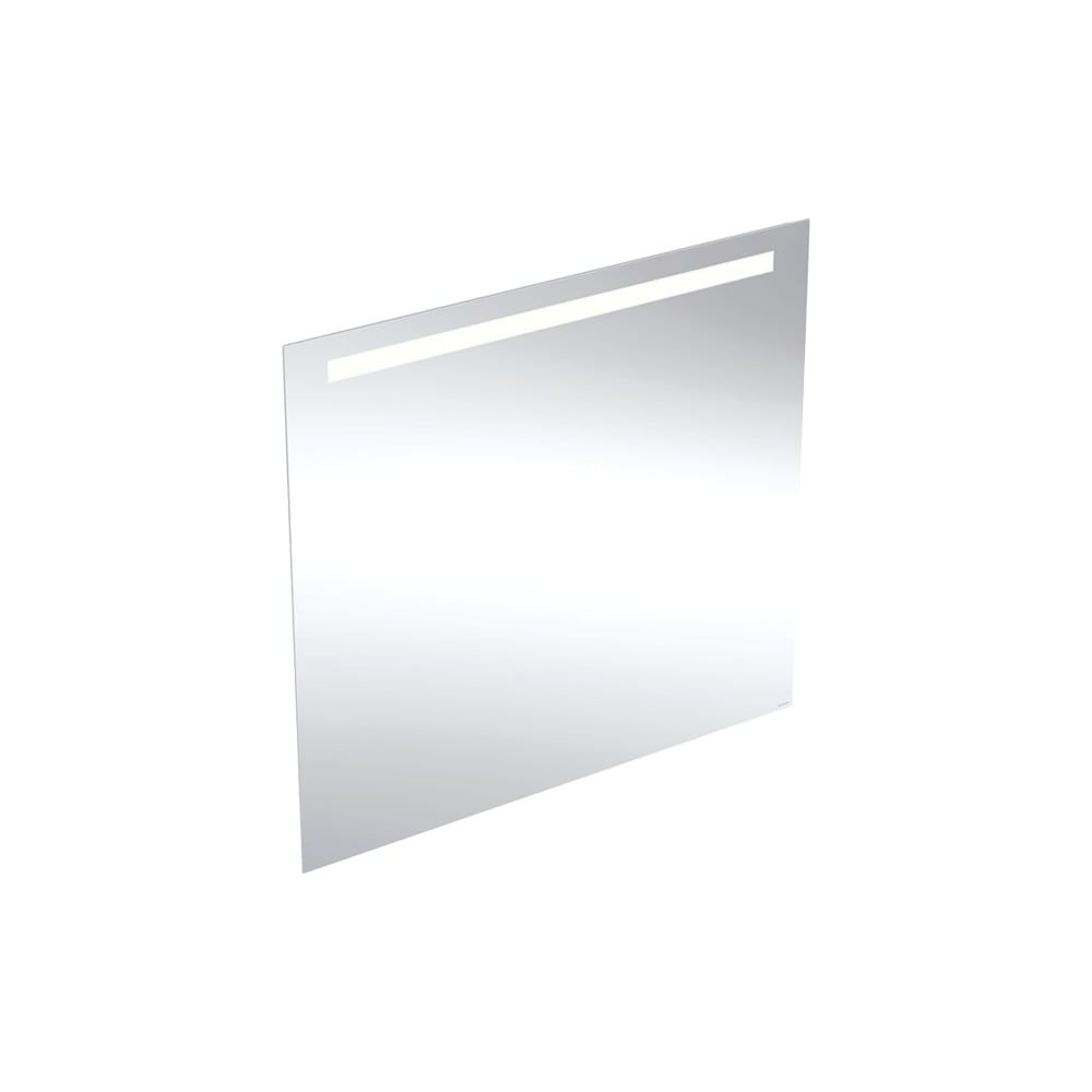 Geberit GE Option Basic Miroir lumineux carré, éclairage supérieur, 100x90x3 cm, aluminium anodisé