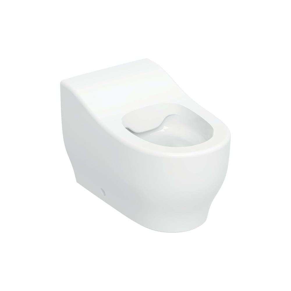 Geberit Bambini WC debout sur pied pour jeunes enfants, cuvette profonde Rimfree, hauteur 24 cm, blanc, surface KeraTect