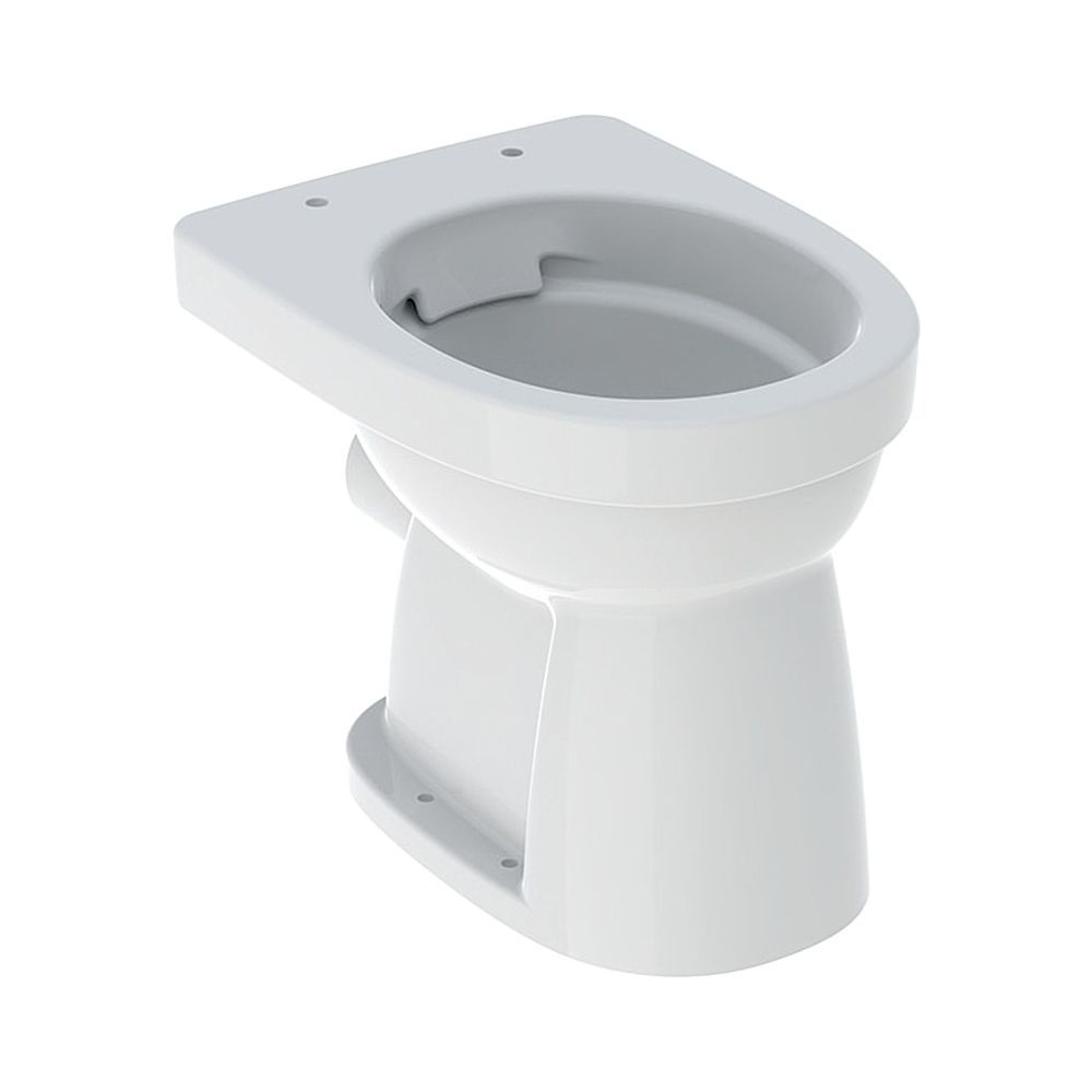 Geberit GE Renova WC sur pied à chasse d'eau plate, évacuation horizontale, Rimfree, blanc, KeraTect