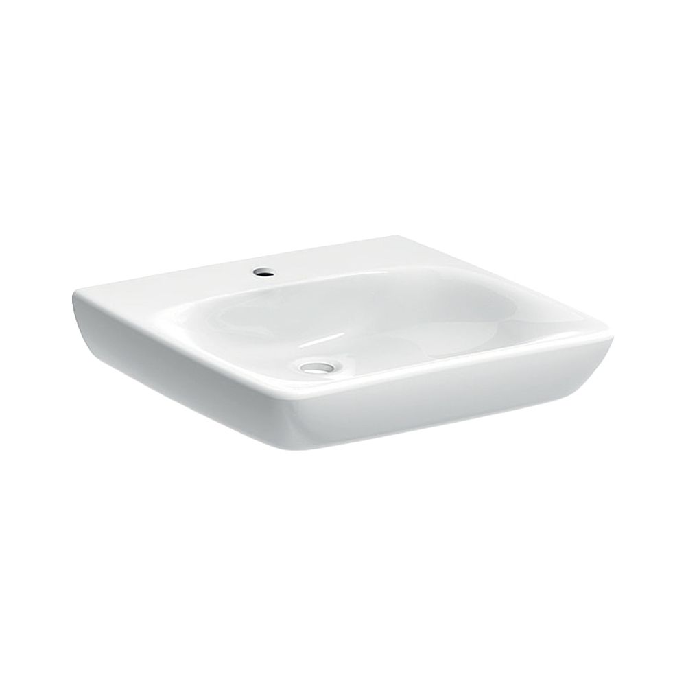 Geberit GE Renova Comfort WT barrierefrei 60x55cm, avec trou de robinet, sans trop-plein, blanc