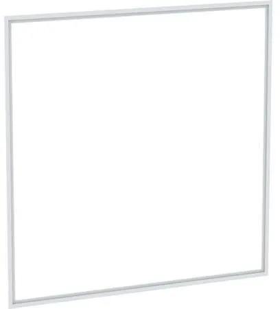 Cadre de recouvrement Geberit pour meuble miroir ONE, montage encastré, largeur 92,8 cm, aluminium