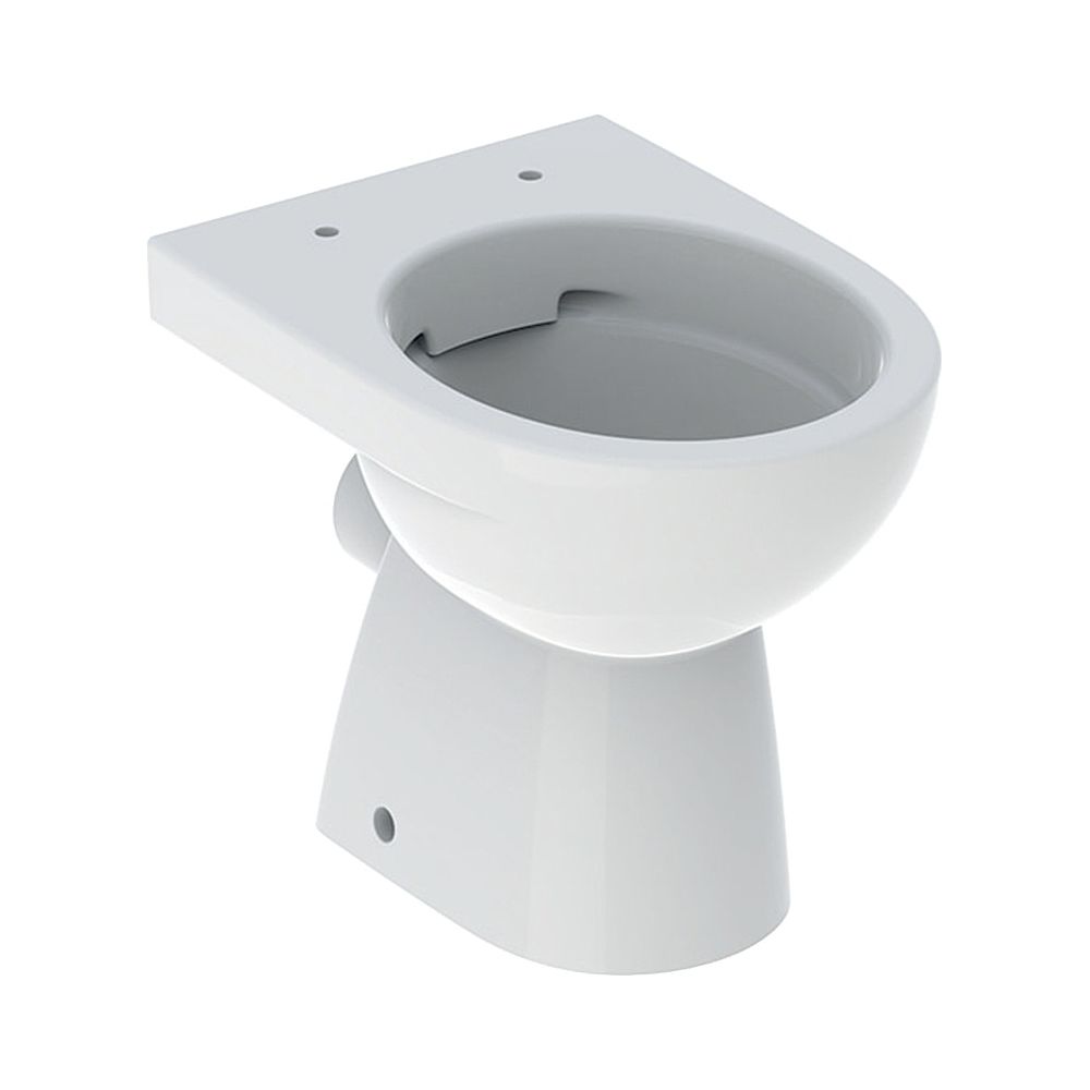 Geberit Renova WC sur pied à chasse d'eau profonde, sans rebord, 40x35,5x49cm, céramique sanitaire, blanc, surface KeraTect
