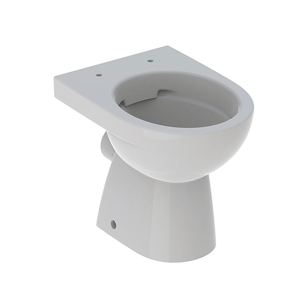 Geberit Renova WC sur pied à chasse profonde, sortie horizontale, forme semi-fermée, technologie Rimfree sans rebord, profondeur 49 cm, Manhattan