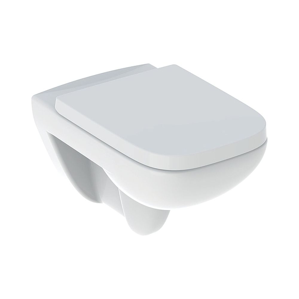 Geberit Renova Plan set WC suspendu à chasse profonde Rimfree, avec abattant, profondeur 54 cm, blanc