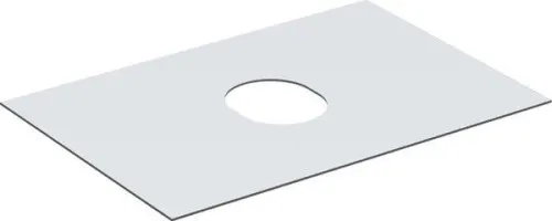 Plaque de recouvrement Geberit pour meuble sous vasque VariForm, 1 tiroir, L 75 cm, blanc mélaminé
