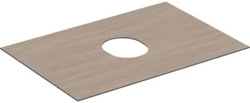 Plaque de recouvrement Geberit pour meuble sous vasque VariForm, 1 tiroir, L 75 cm, Chêne structure bois mélaminé