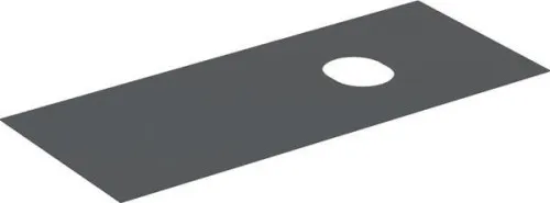 Plaque de recouvrement Geberit pour meuble sous vasque VariForm, 2 et 3 tiroirs, 120 cm, lave mélaminé