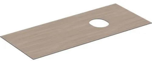 Plaque de recouvrement Geberit pour meuble sous vasque VariForm, 2 ou 3 tiroirs, L 120 cm, chêne mélaminé imitation bois