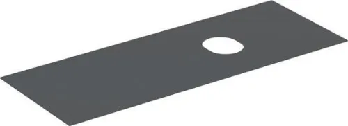 Plaque de recouvrement Geberit pour meuble sous vasque VariForm, 2 ou 3 tiroirs, 135 cm, Lava mélaminé