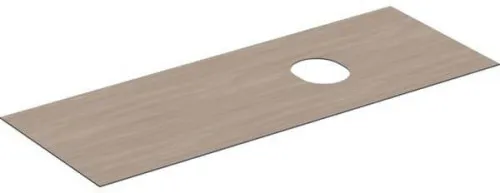 Plaque de recouvrement Geberit pour meuble sous vasque VariForm, 2 et 3 tiroirs, L 135 cm, chêne structure bois mélaminé
