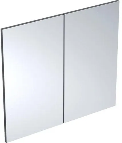 Geberit Set de portes pour meuble miroir, deux portes largeur 80 cm, Lava, laqué mat
