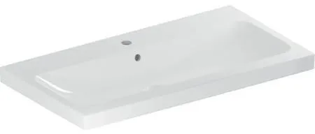 Geberit iCon Light lavabo, largeur 90 cm, profondeur 48 cm, trou de robinet central, trop-plein visible, blanc