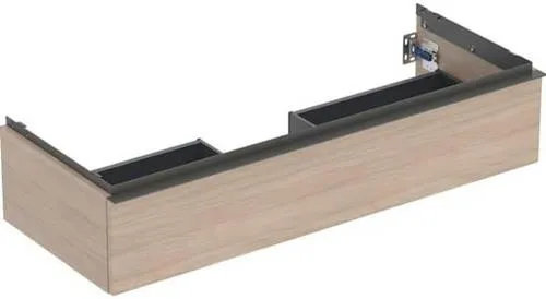 Meuble de rangement Geberit iCon pour vasque, 1 tiroir vasque 120 cm, chêne, structure bois mélaminé / laqué poudre mat Lava