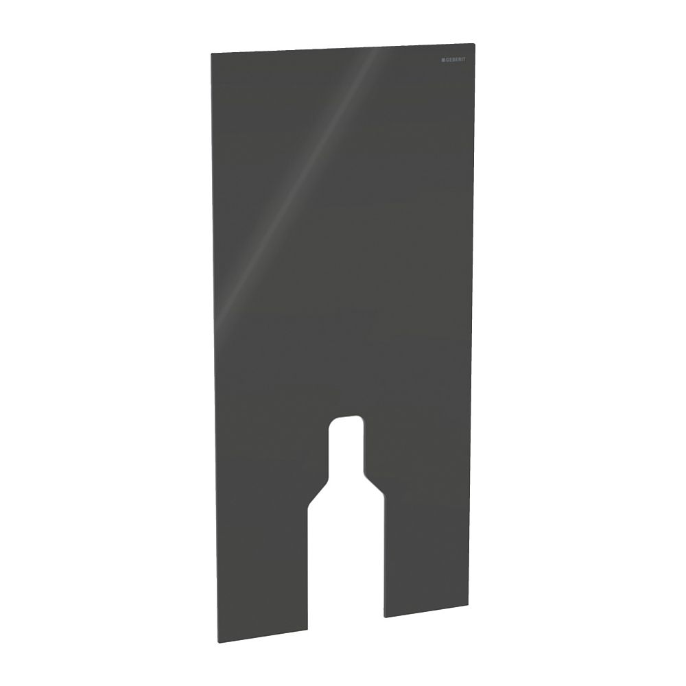 Habillage frontal Geberit pour module sanitaire Monolith WC debout - Hauteur 101 cm - Lave/Glas
