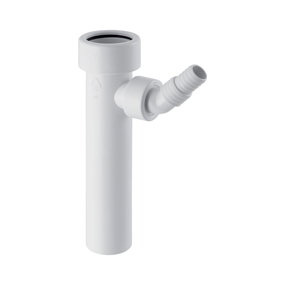Raccord Geberit, embout coudé pour tuyau souple (diamètre extérieur 40 mm), raccord à compression