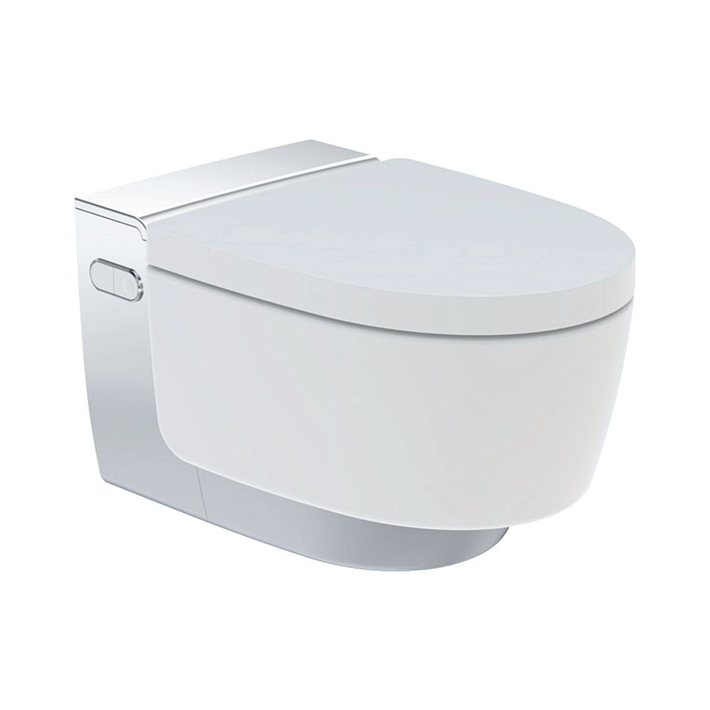Geberit AquaClean Mera Classic WC douche mural, sans rebord, KeraTect, 38x39,5x59 cm, Blanc/Chromé