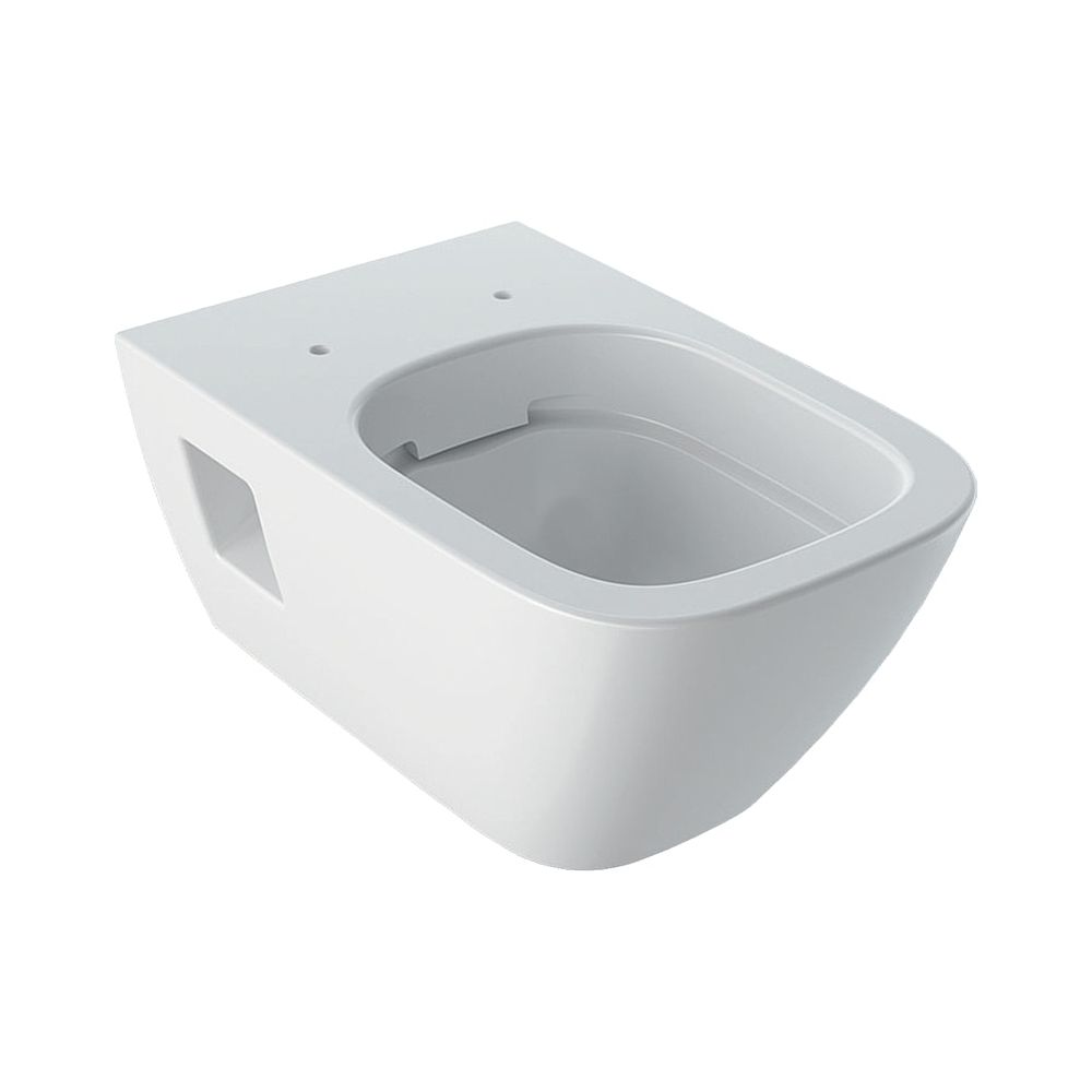 Geberit Renova Plan WC mural à chasse profonde, forme semi-fermée, Rimfree Profondeur 54 cm, blanc