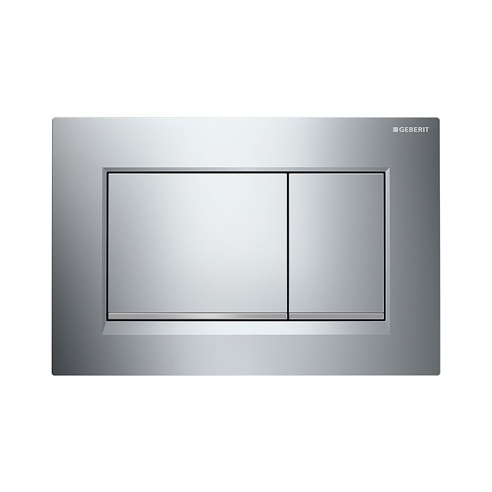 Geberit Plaque de commande Sigma20 avec chasse double, chromée brillante/matte