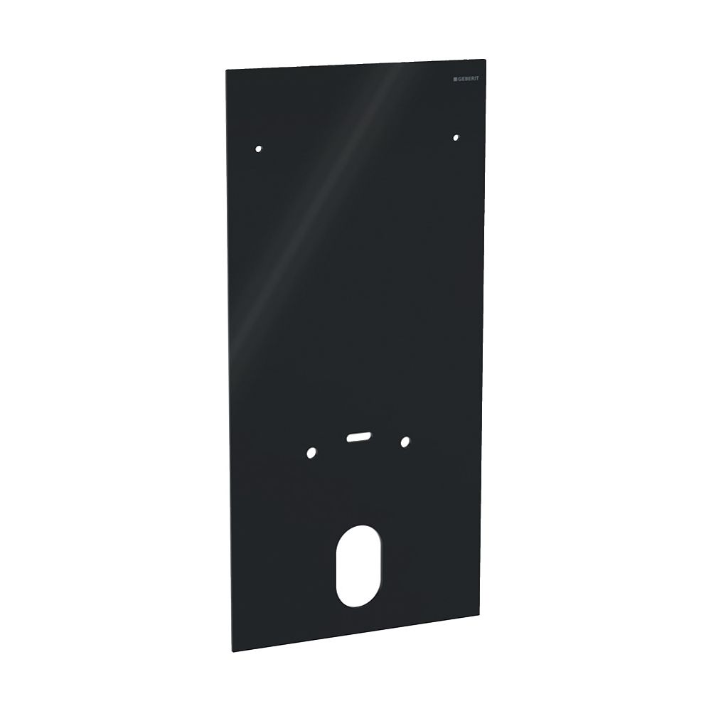 Habillage frontal Geberit pour module sanitaire Monolith pour bidet, hauteur 101 cm, noir/verre