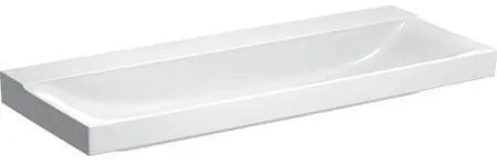 Lavabo Geberit Xeno², largeur 120 cm, profondeur 48 cm, sans trou de robinet, sans trop-plein, Blanc/KeraTect