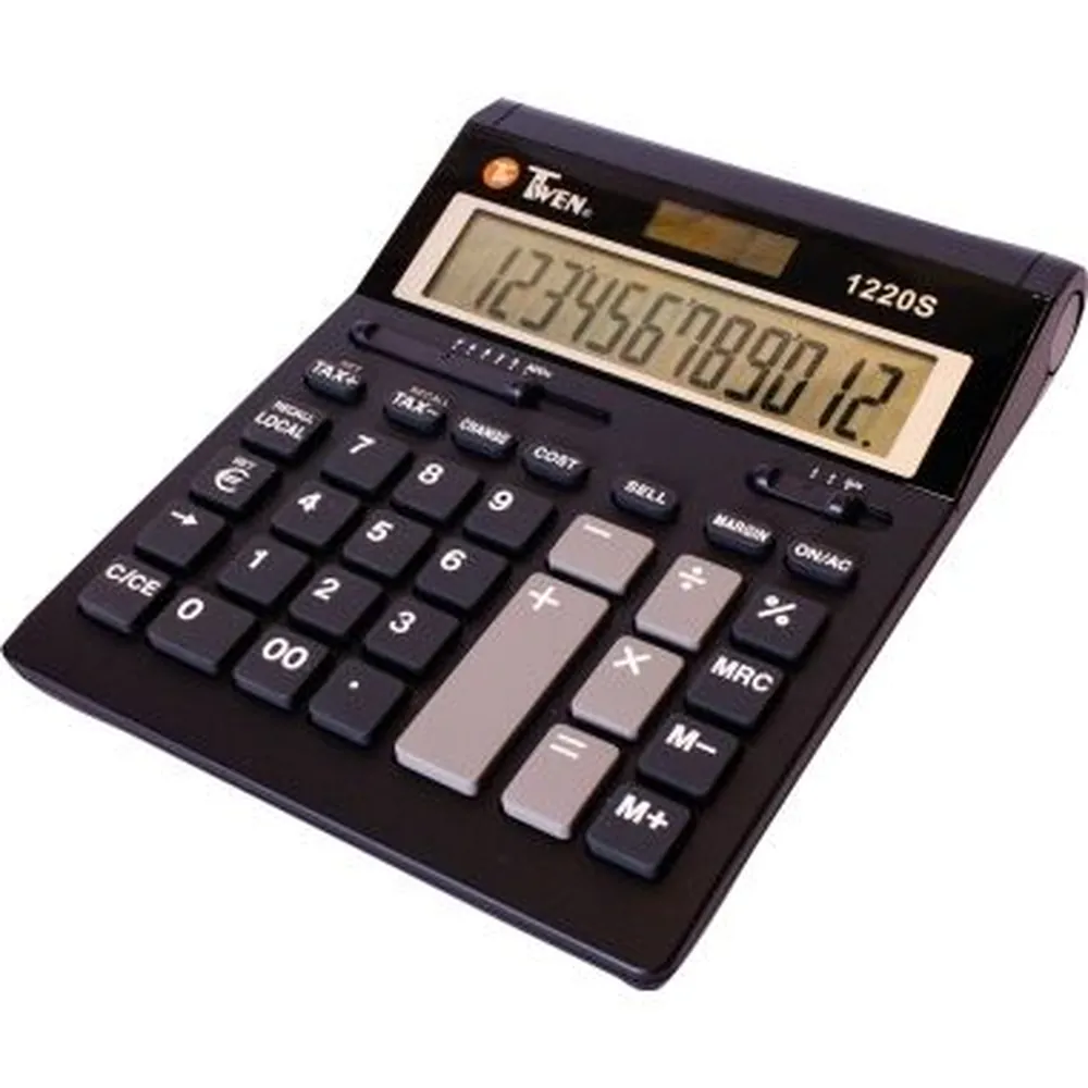 Calculatrice de bureau TWEN TWEN 1220 S noir