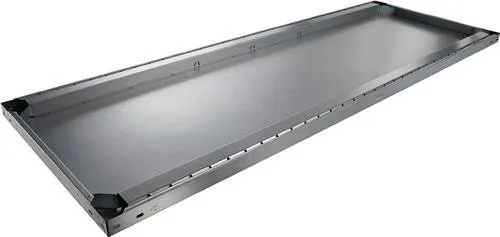 Tablette Meta L1700xP400mm Capacité 200 kg Acier zingué Pour grande étagère 2 pièces/UE