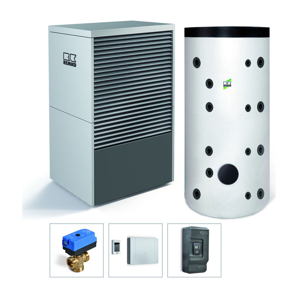 Pompe à chaleur air-eau Remko Pack Frankfurt Alu LWM 80, MPS 800, 6,25 kW à A7/W35, R454B