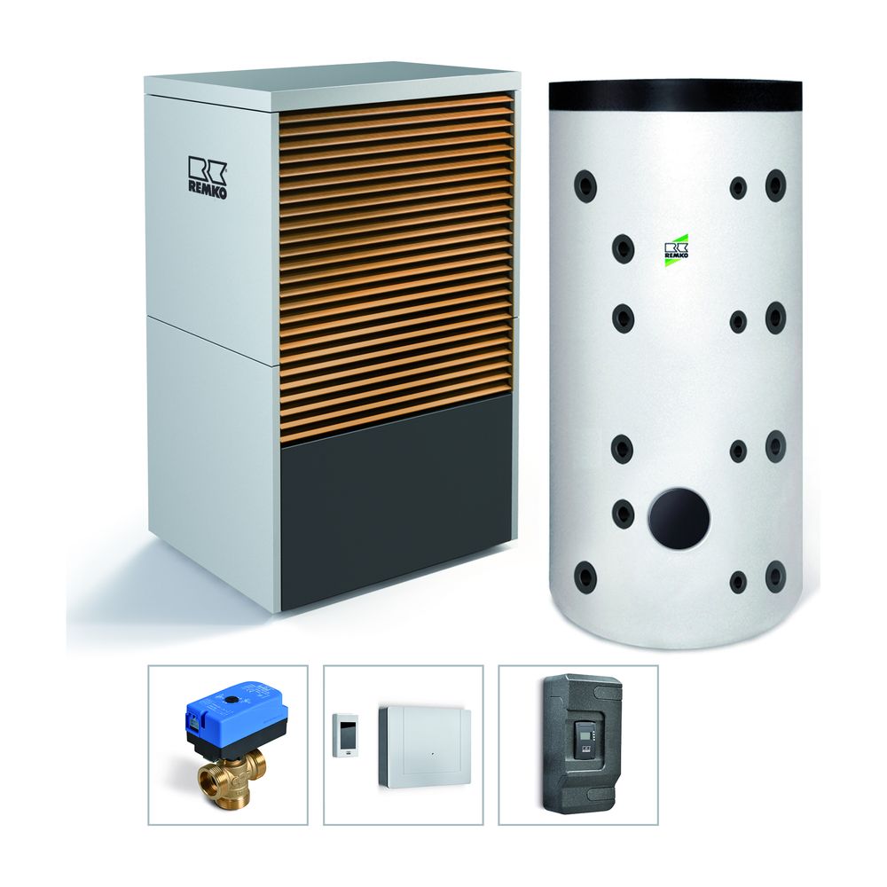 Remko Pompe à chaleur air-eau Pack Frankfurt Camura LWM 80, MPS 800, 6,25 kW à A7/W35, R454B