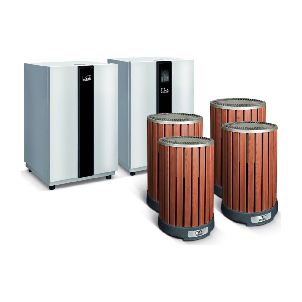 Pompe à chaleur air-eau Remko ARTstyle Designline Camura HTS 200 Duo, 15,51 kW à A7/W35, R410A