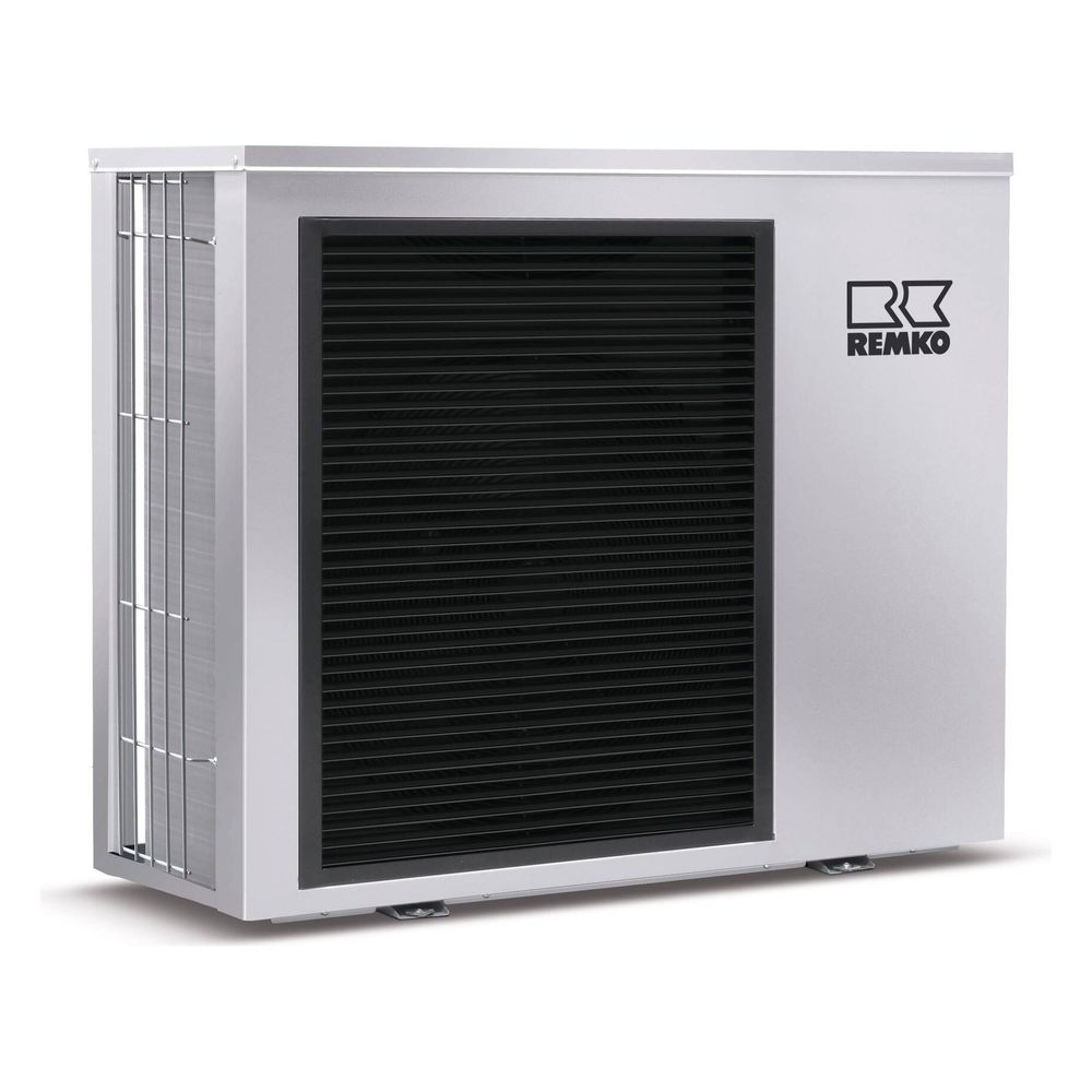 Pompe à chaleur air-eau Remko Paket Köln Graphit, WKM 130, KPS 302, 10,1 kW (A7/W35), R32