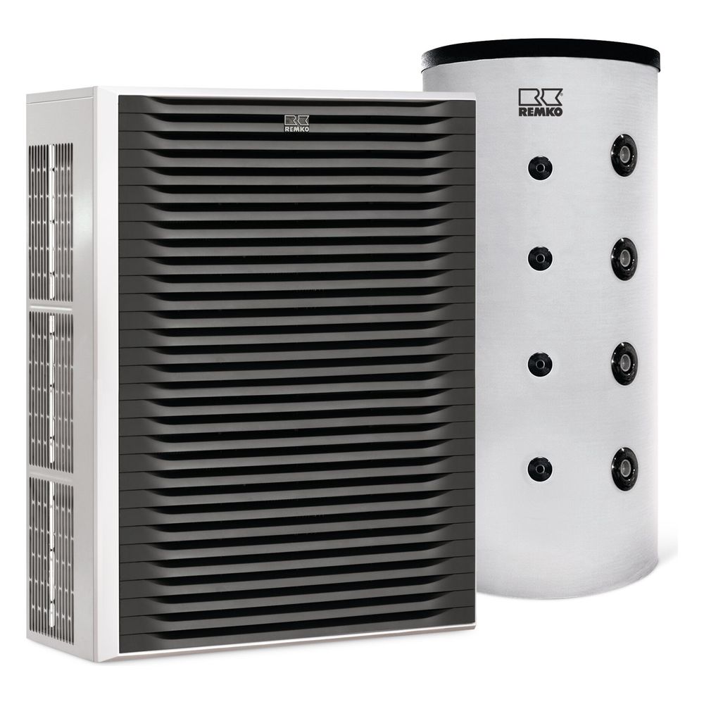Pompe à chaleur air-eau Remko Pro Paket Köln, WKM 175 Pro, KPS 302, 14,33 kW à A7/W35, R290