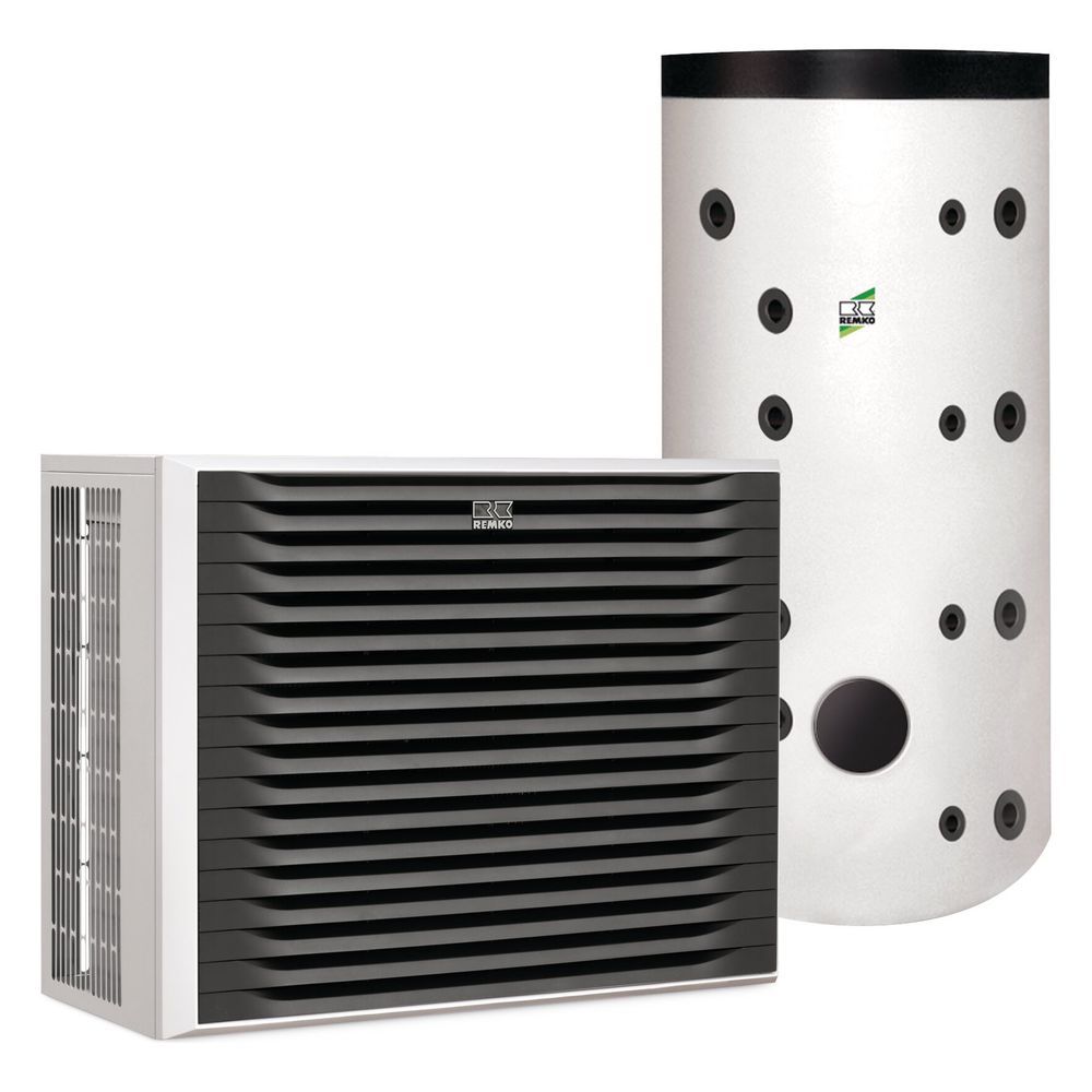 Pompe à chaleur air-eau Remko Pro Paket Frankfurt, WKM 135 Pro, MPS 800, 10,10 kW à A7/W35, R290