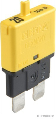 Disjoncteur HERTH&BUSS, standard, 32 V max., déclenchement rapide, avec bouton de réarmement