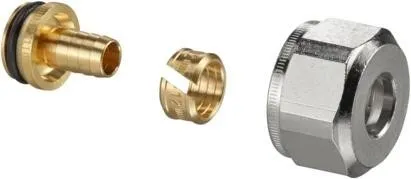Raccord à collier de serrage Oventrop Ofix pour tube plastique 3/4" AG, 16x2,0mm, double, Réf. 1016874
