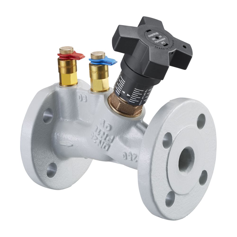 Oventrop HydroControl VFC Vanne de régulation de débit DN 50, PN 16, bride DIN, 2 vannes de mesure, GG 25, 1062650