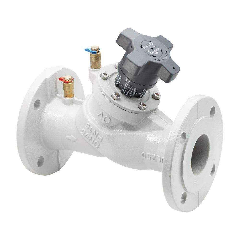 Vanne de régulation de circuit Oventrop HydroControl VFC DN 80, PN 16, bride DIN, 2 vannes de mesure, GG 25, 1062652
