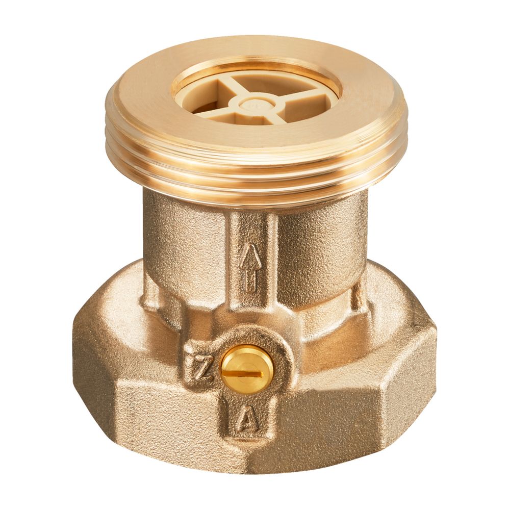 Oventrop SVE vanne d'arrêt DN 20, filetage extérieur G 1 1/4", filetage intérieur G 1 1/4", PN 10, laiton, 1070006