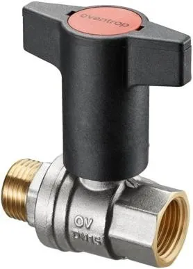 Robinet à boisseau sphérique Oventrop Optibal avec levier PN 16, laiton DN 32, filetage 1 1/4"