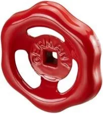 Volant de commande Oventrop pour robinets-vannes et vannes de régulation DN 25, acier, rouge, 1900052