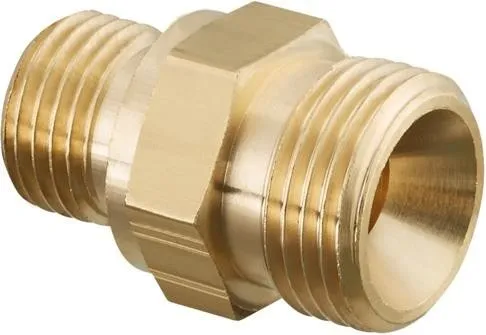 Raccord double Oventrop Ofix-Oil 1/4" AG x 3/8" AG, cône intérieur des deux côtés, 2080050