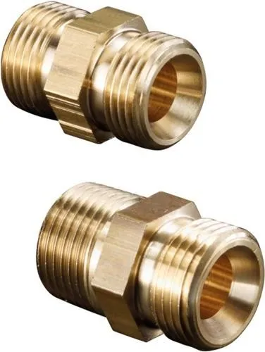 Oventrop Ofix-Oil Doppelnippel 1/4" AG avec cône intérieur x 1/4" AG, 2080351