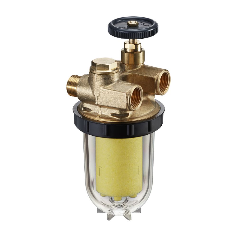 Filtre à fioul OV Oilpur DN 10 à deux circuits avec filtre Siku 50-75 µm