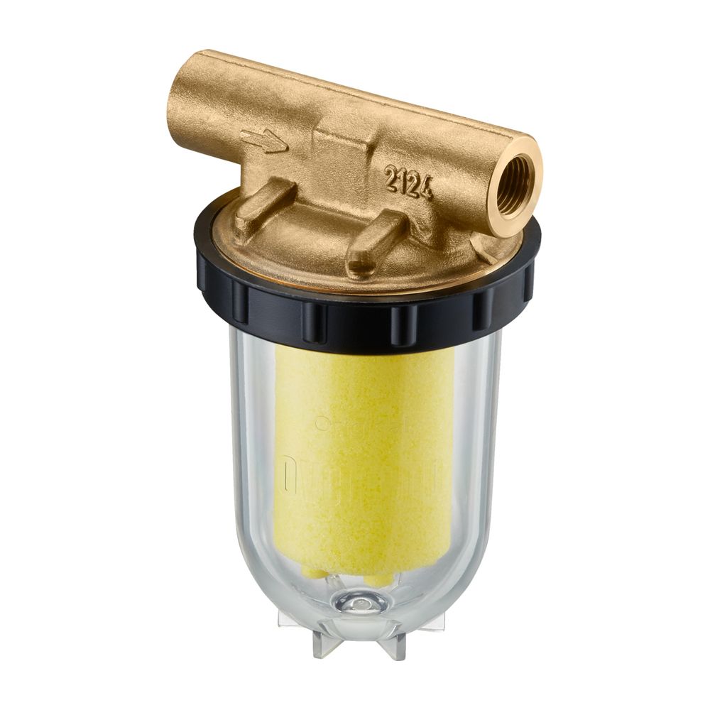 Filtre à fioul Oilpur E monotube OVENTROP 2x 1/4" filetage intérieur (IG), plastique fritté 50-75 µm, réf. 2124360