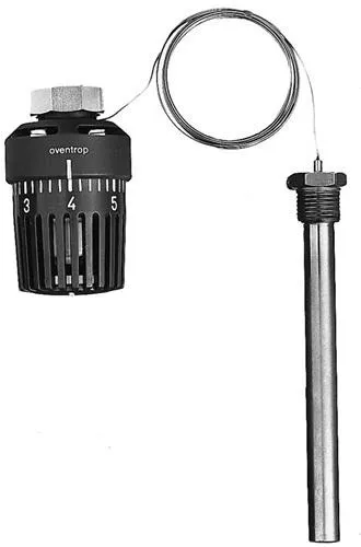 Régulateur de température Oventrop avec sonde plongeante 40-70 °C Tube capillaire 5 m