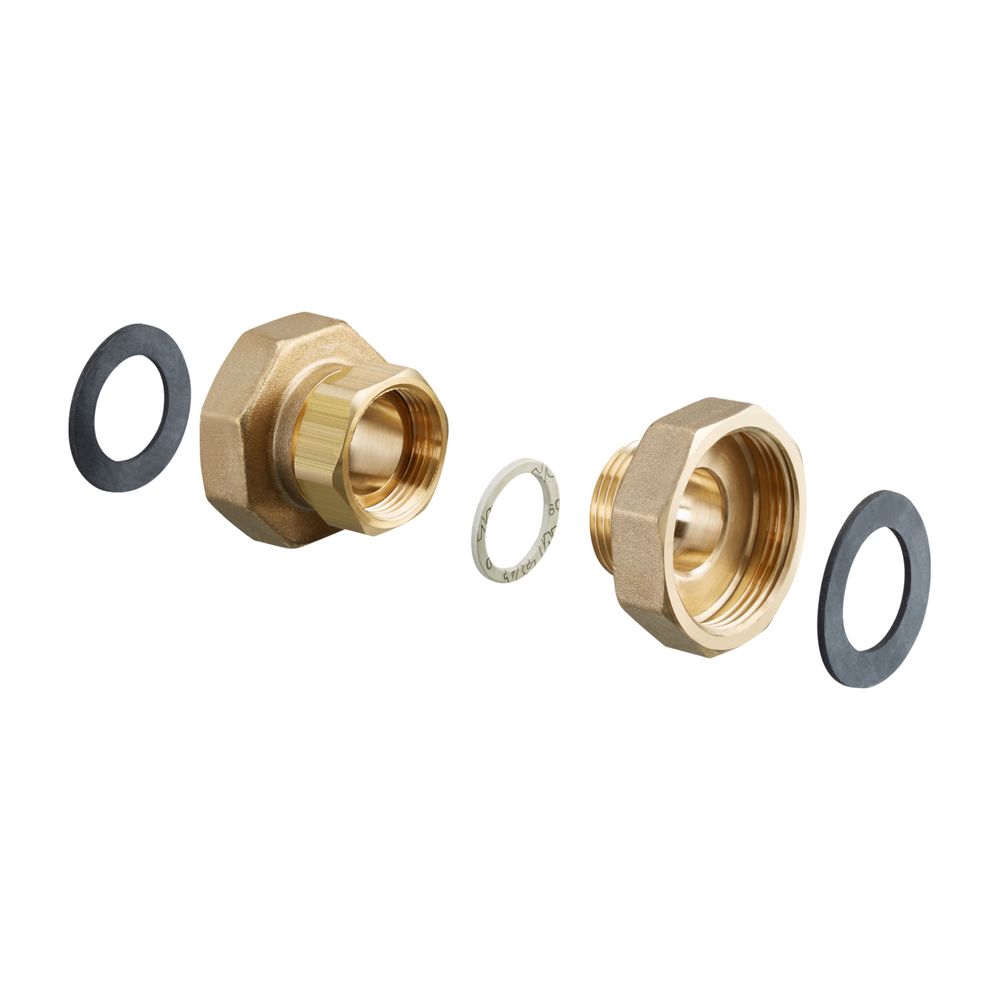 Raccord à visser Oventrop pour Regumat RTA, 2 x G 1 1/2" filetage intérieur, 2 voies, 1351655