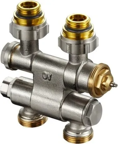 Robinet de raccordement Oventrop Multiblock TF pour radiateur, filetage IG 1/2" pivotant